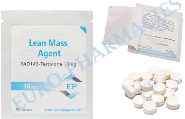 Lean Mass (Testolone RAD140) 10mg tab 50tabs Euro Pharmacies EU