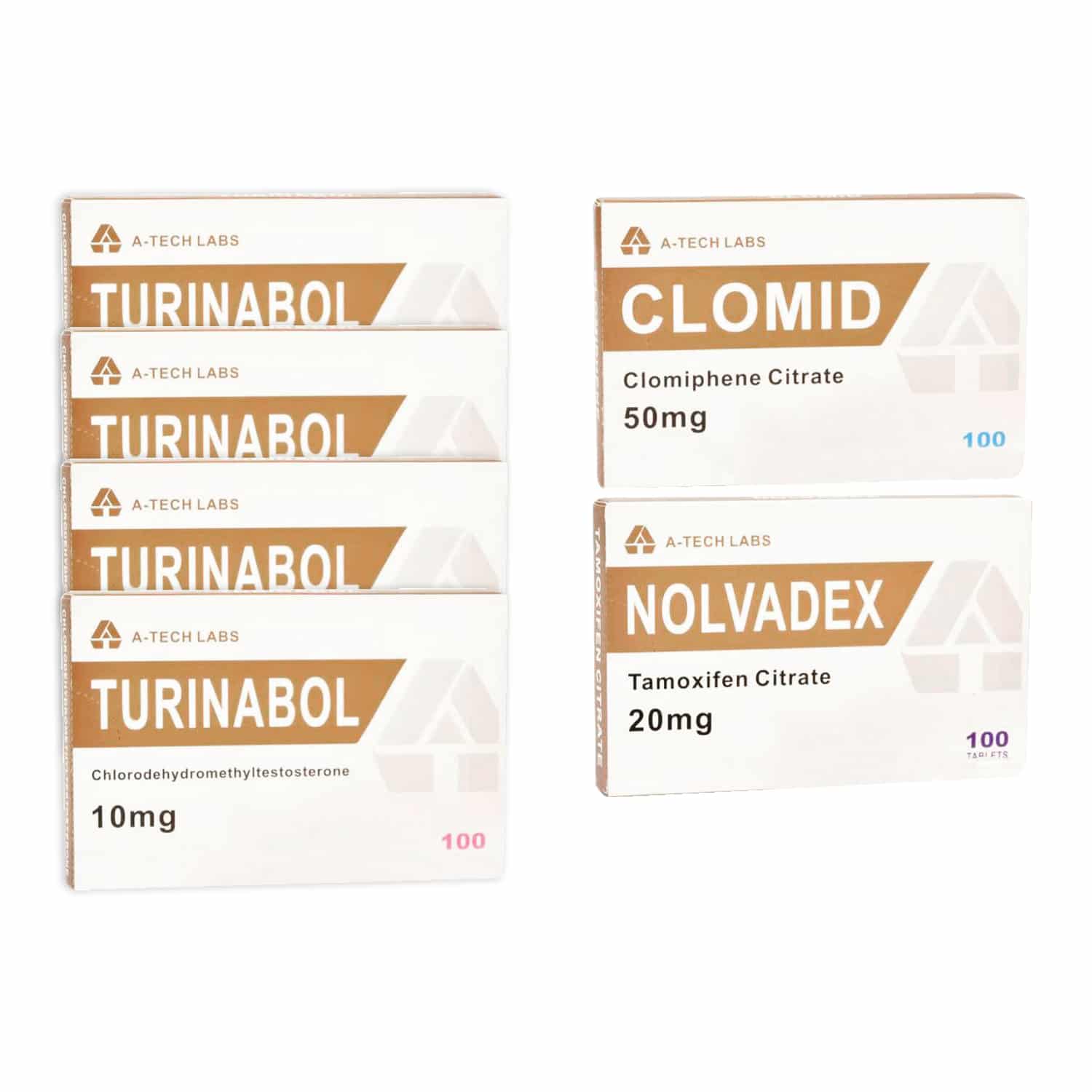 PACK LEAN MUSCLE LEVEL III (ORAL) TURINABOL + PROTECTION + PCT (8 WEEKS) A Tech Labs