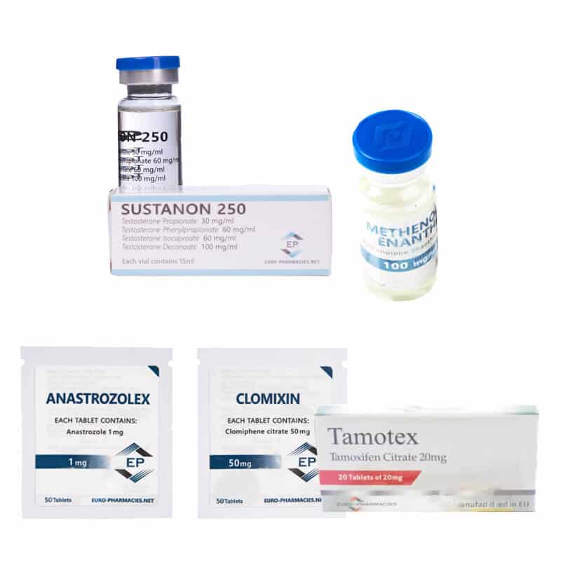 DRY MUSCLE PACK (INJECT) SUSTANON + PRIMOBOLAN + PCT (8 weeks) Euro Pharmacies