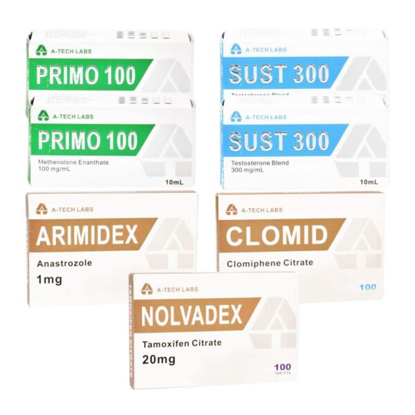 PACK MUSCLE SEC LEVEL II (INJECT) A TECH LABS SUSTANON + PRIMOBOLAN + PCT (8 WEEKS)