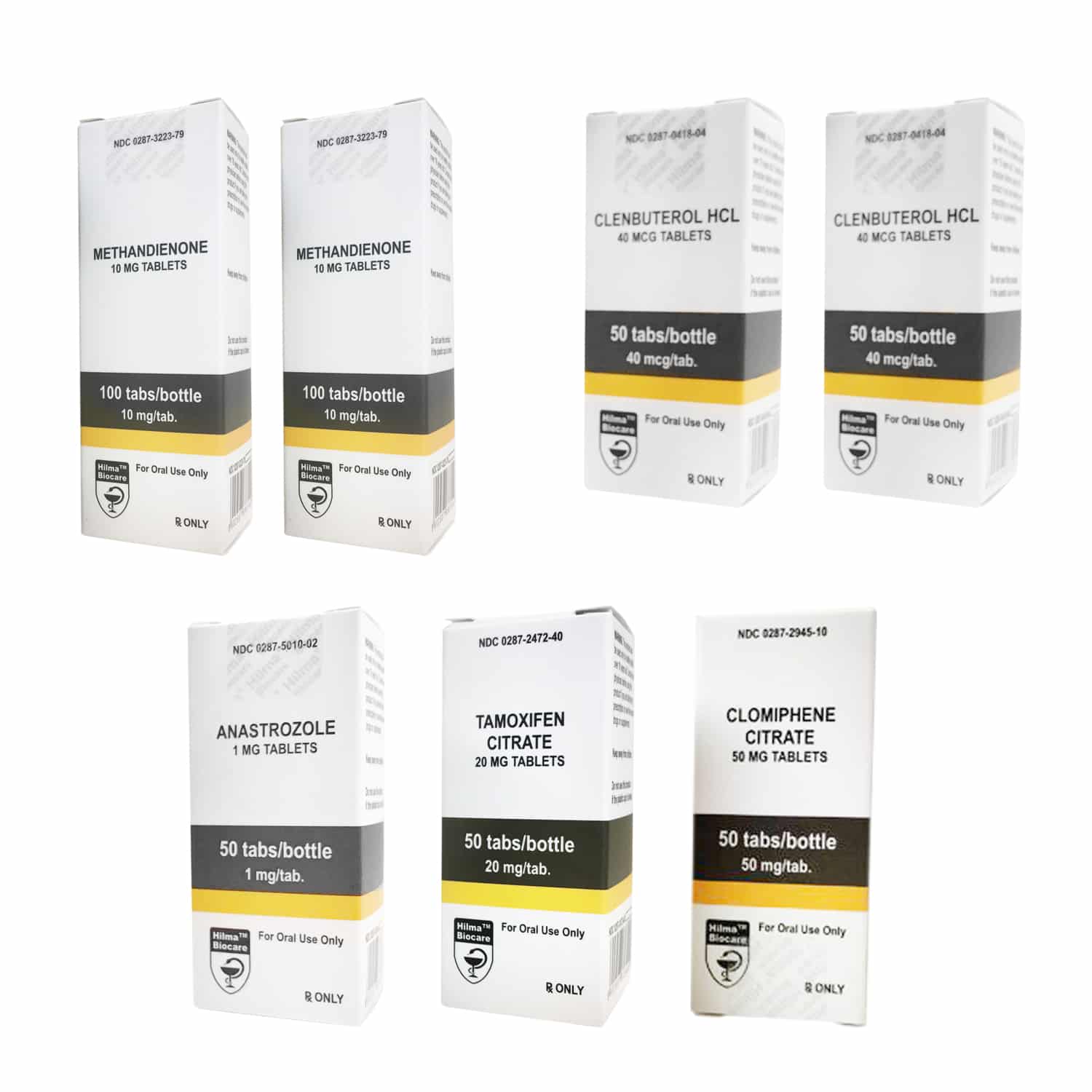 MUSCLE GAINS STACK (ORAL) DIANABOL + CLENBUTEROL + PCT (8 WEEKS) Hilma