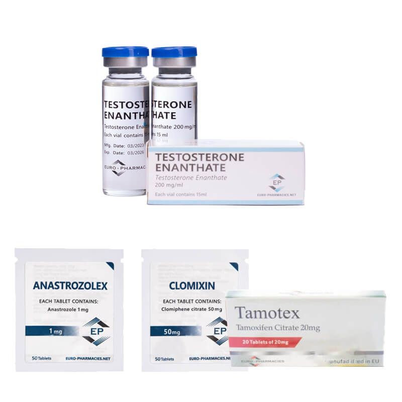 Mass gain pack (INJECT) TESTOSTERONE ENANTHATE 250 + PROTECTION + PCT Euro Pharmacies