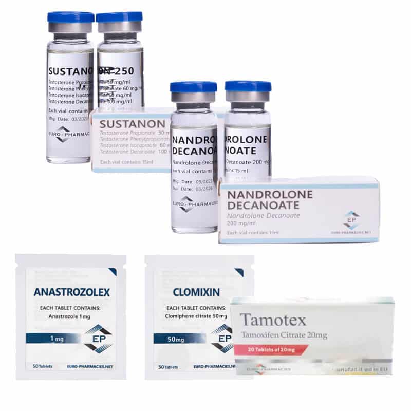 LEVEL II (INJECT) Mass Gain Pack: SUSTANON 250 + DECA 250 + PCT (8 weeks) Euro Pharmacies