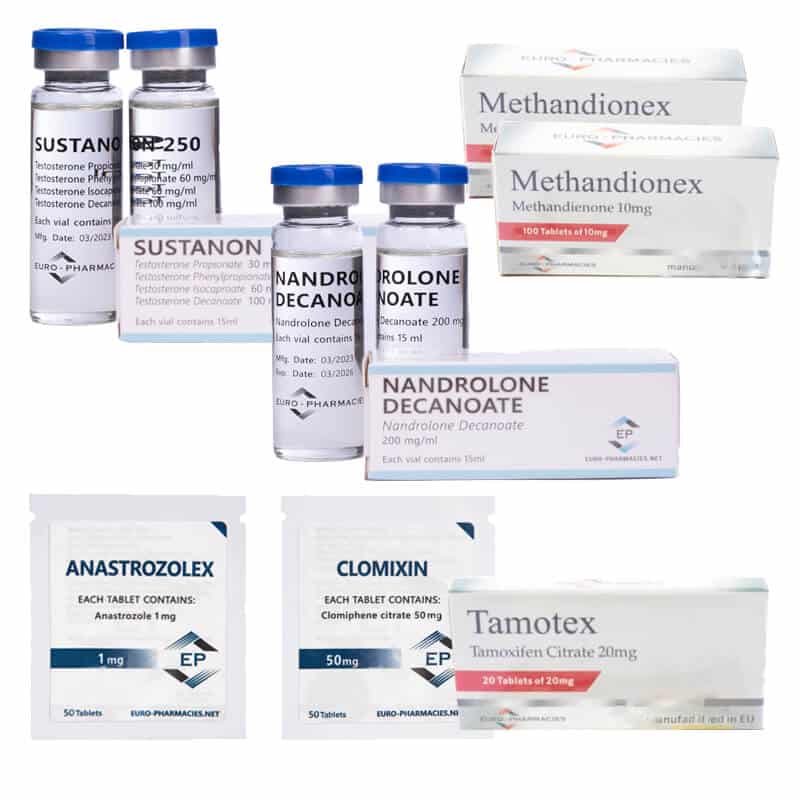 LEVEL III (INJECT) Mass Gain Pack: SUSTANON + DECA + DIANABOL (8 weeks) Euro Pharmacies