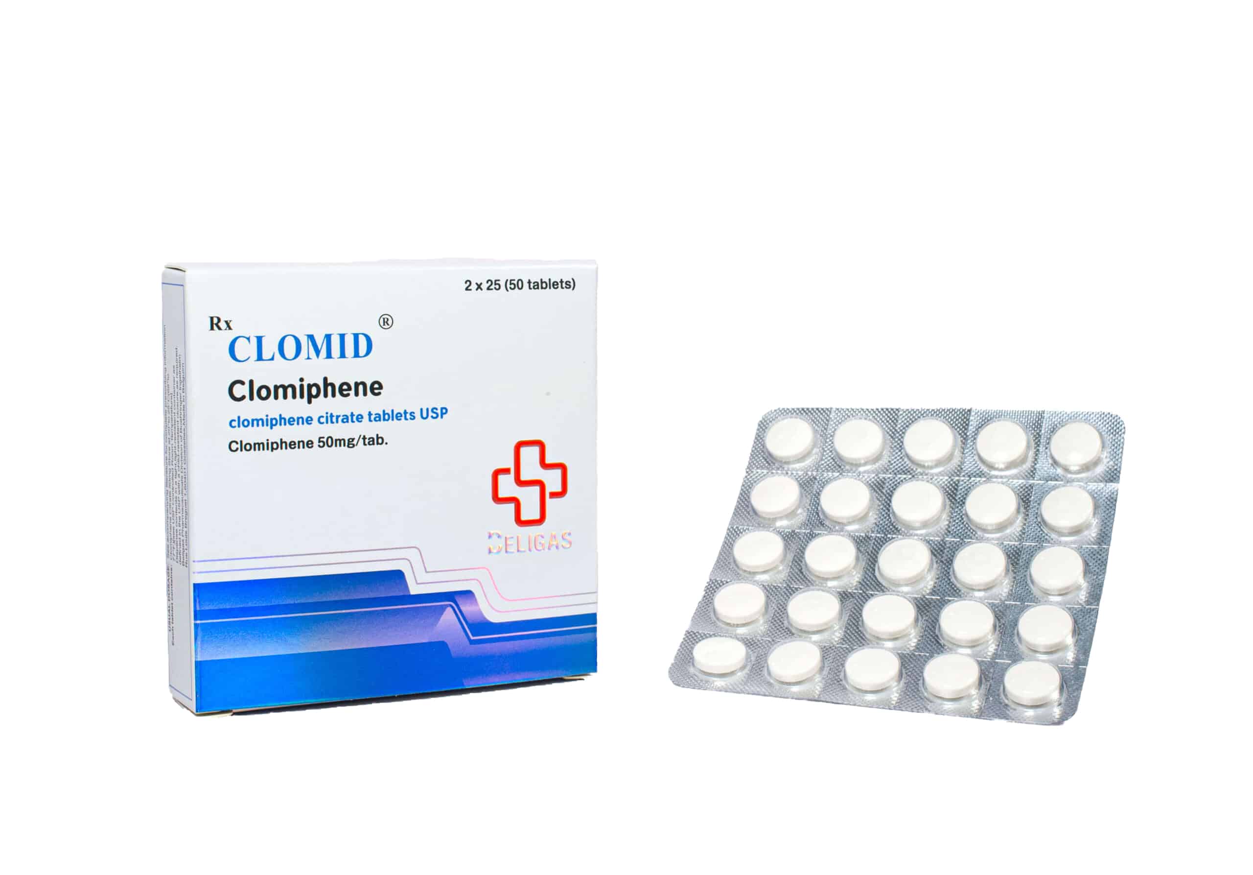 Clomid 2 x 25 mg (50 tablets) 50 mg