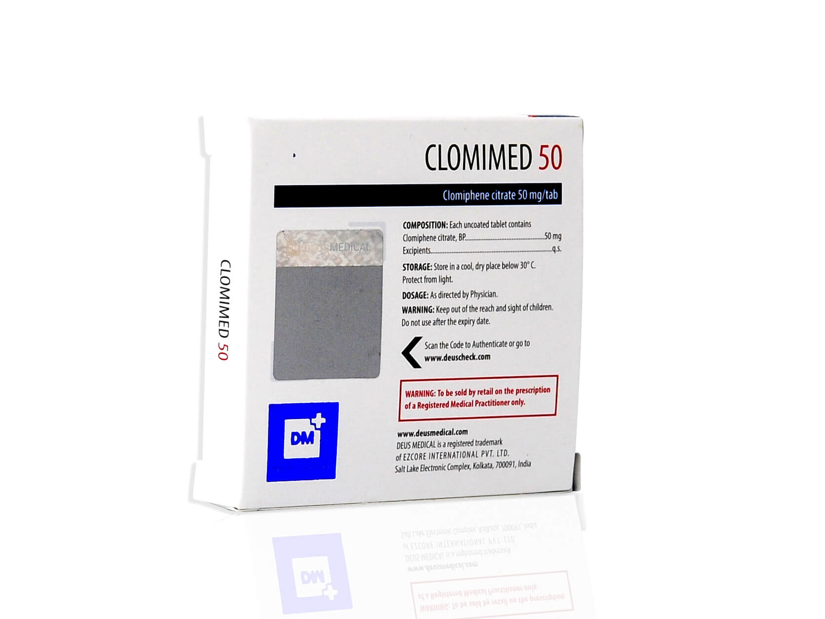 DEUSMEDICAL CLOMIMED 50 BACK