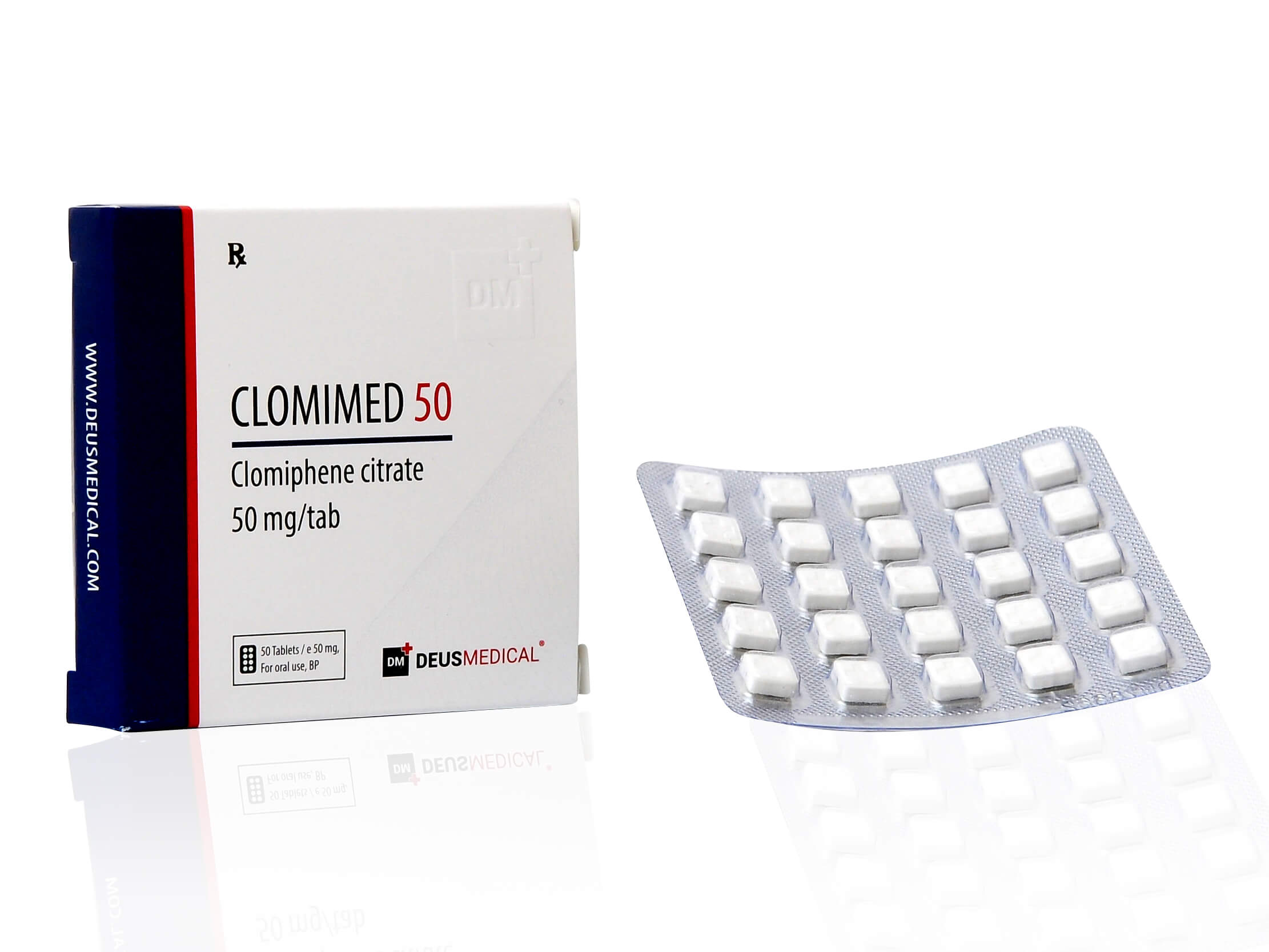 DEUSMEDICAL CLOMIMED 50 FRONT+BLISTER2