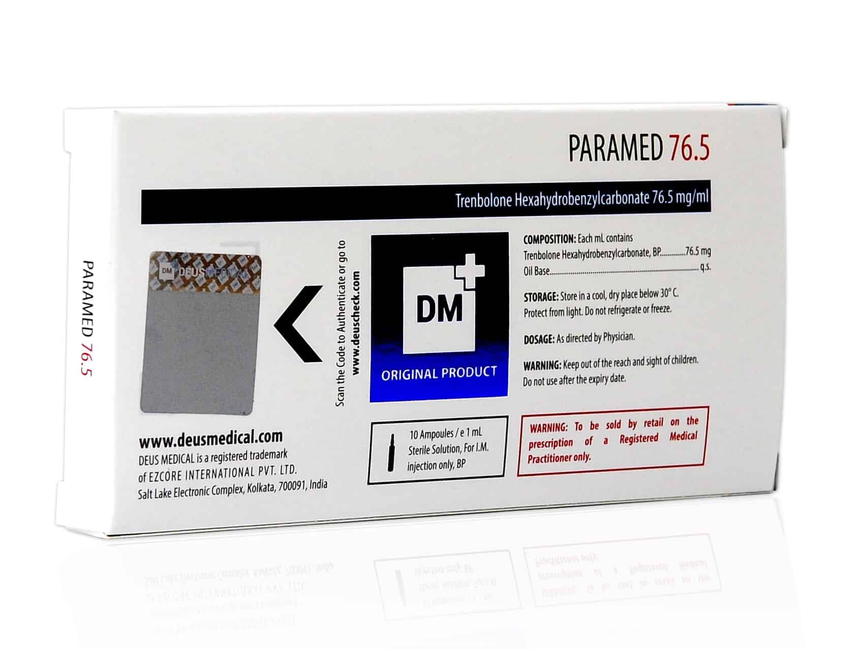 DEUSMEDICAL PARAMED 76.5 BACK