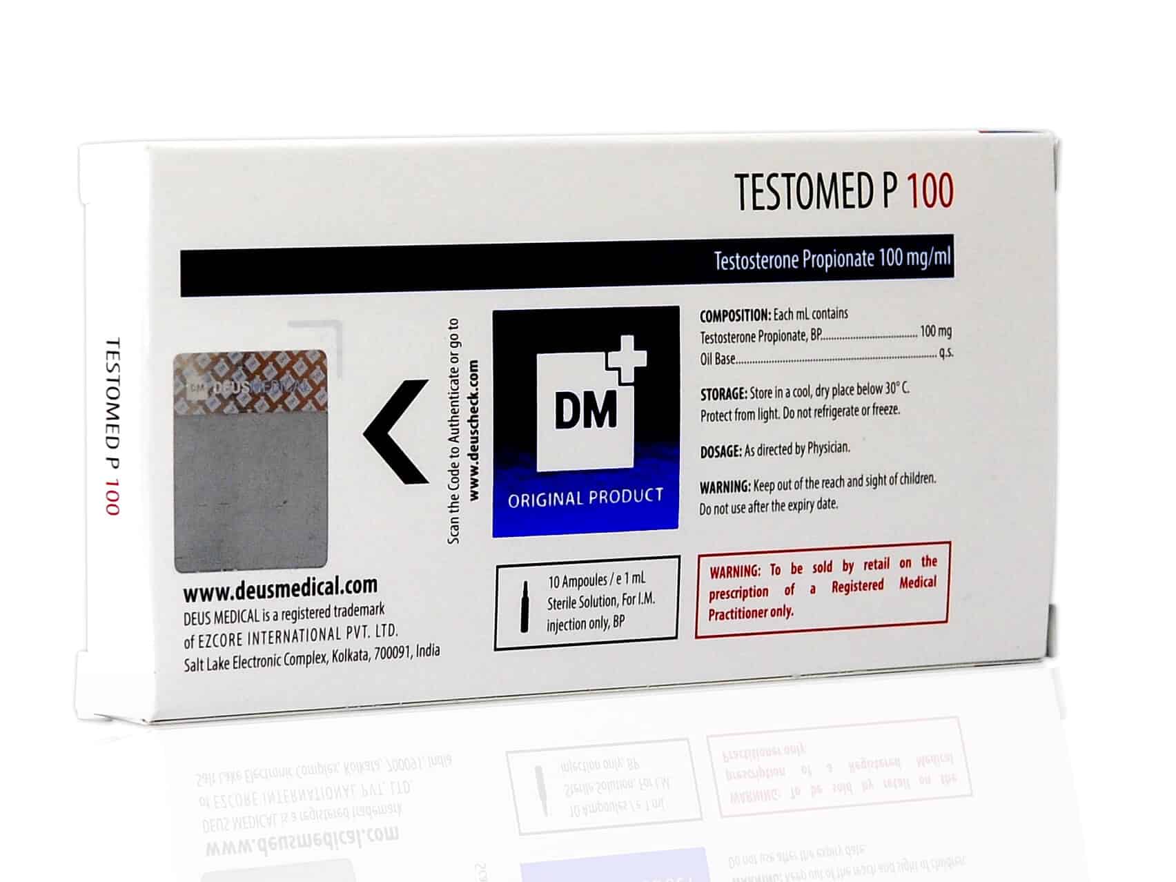 DEUSMEDICAL TESTOMED P 100 BACK