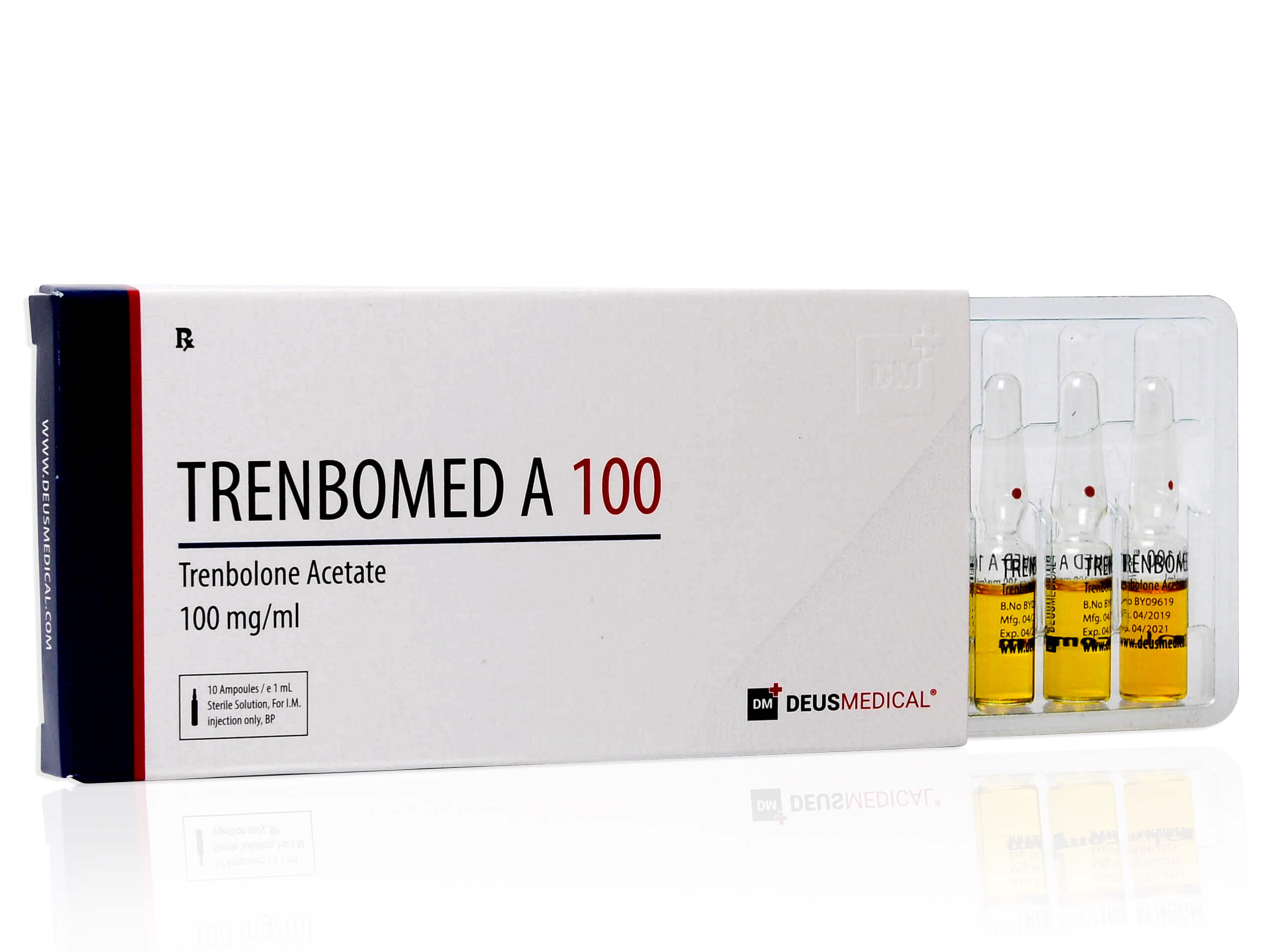 DEUSMEDICAL TRENBOMED A 100 FRONT+3AMP