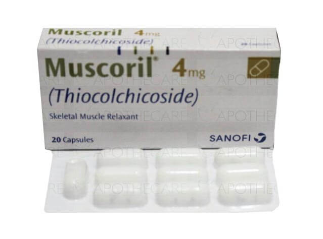 Muscoril 4mg 20 caps Sanofi