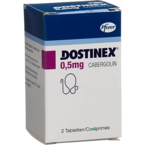 dostinex 05 mg tablets cabergoline pfizer 2tabs