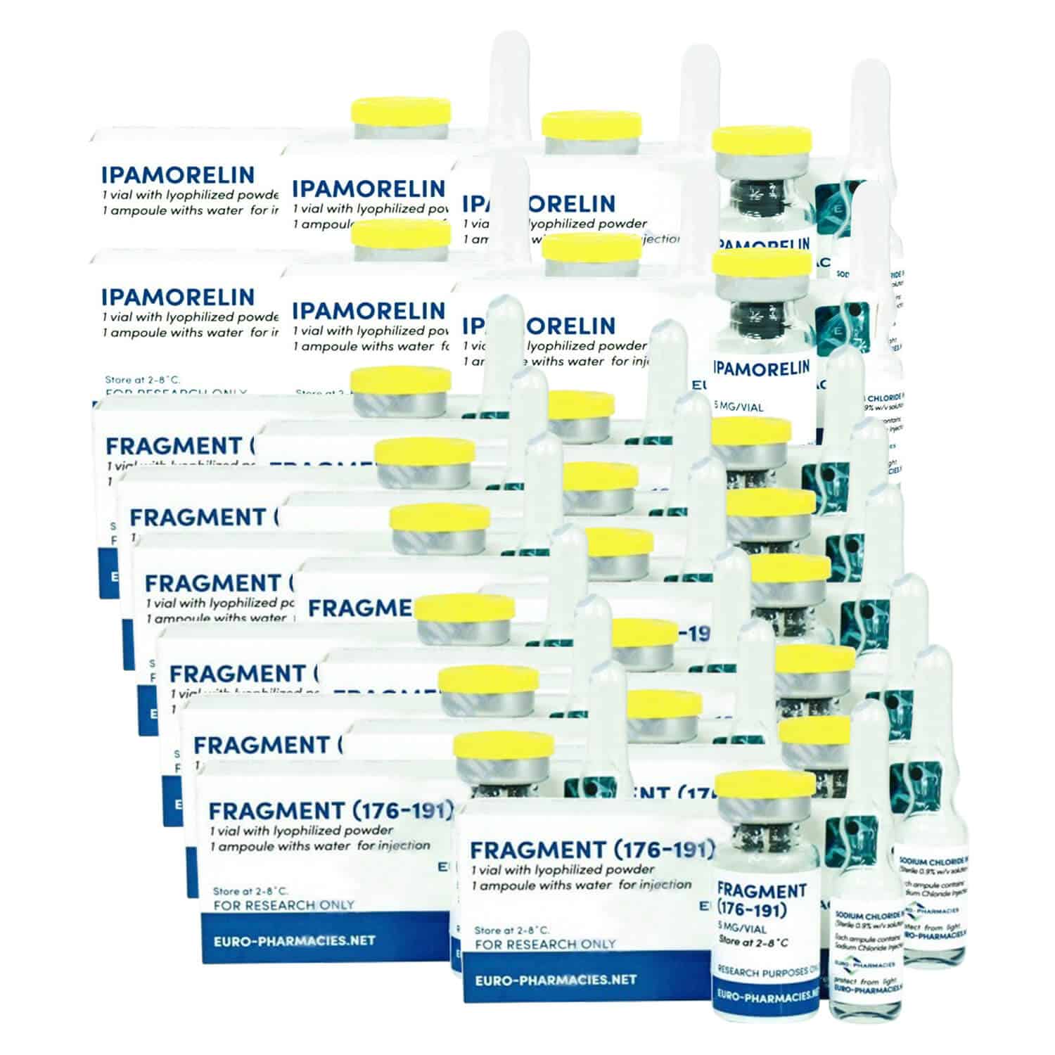 Anti-Aging Peptides Pack Euro pharmacies HGH Frag 176 191 ipamorelin (12 weeks)