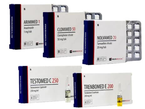 4 LEVEL I lean mass gain pack INJECT TESTOSTERONE CYPIONATE TRENBOLONE ENANTHATE PCT 10 weeks Deus Medical 463×348