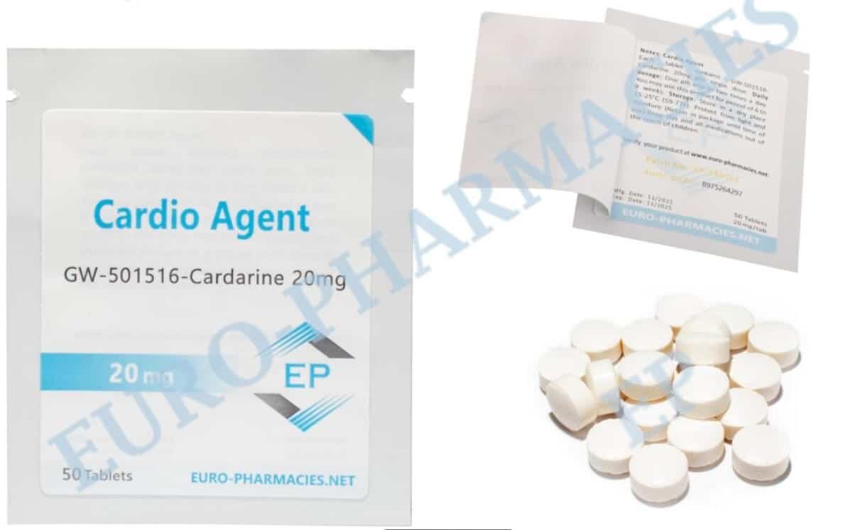 Cardio Agent (Cardarine GW501516) 20mg tab 50tabs Euro Pharmacies EU