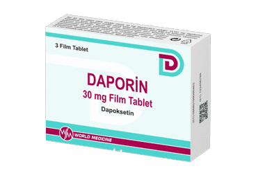 Daporin 30 Mg 3 Film Coated Tablets Dapoxetine Hydrochloride World Medicine