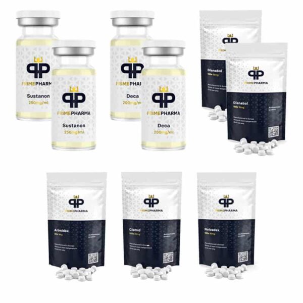 2GETMASS Mass Gain Cycle Pack (Sustanon, Deca, Durabolin, Dianabol Steroids) PRIME PHARMA