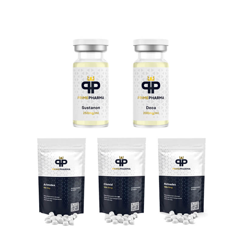 Mass Building Pack LEVEL I (INJECTABLE) SUSTANON 250 + DECA DURABOLIN 250 (8 weeks) PRIME PHARMA