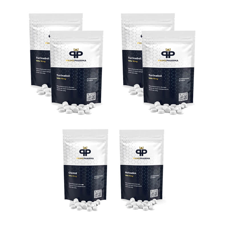 LEVEL III (ORAL) LEAK MASS BUILD PACK: TURINABOL + PROTECTION + PCT (8 weeks) PRIME PHARMA
