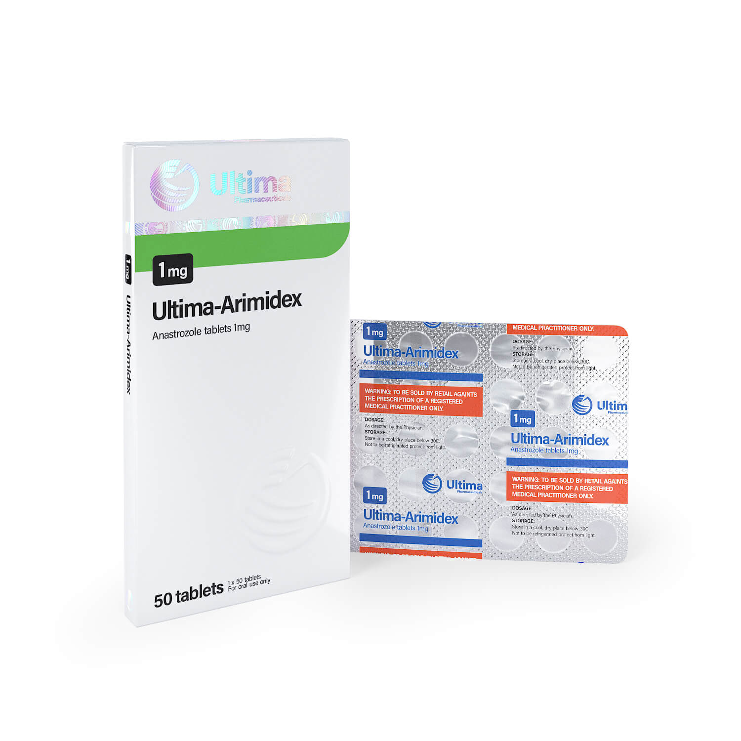 ultima anastro 50 pills x 1 mg