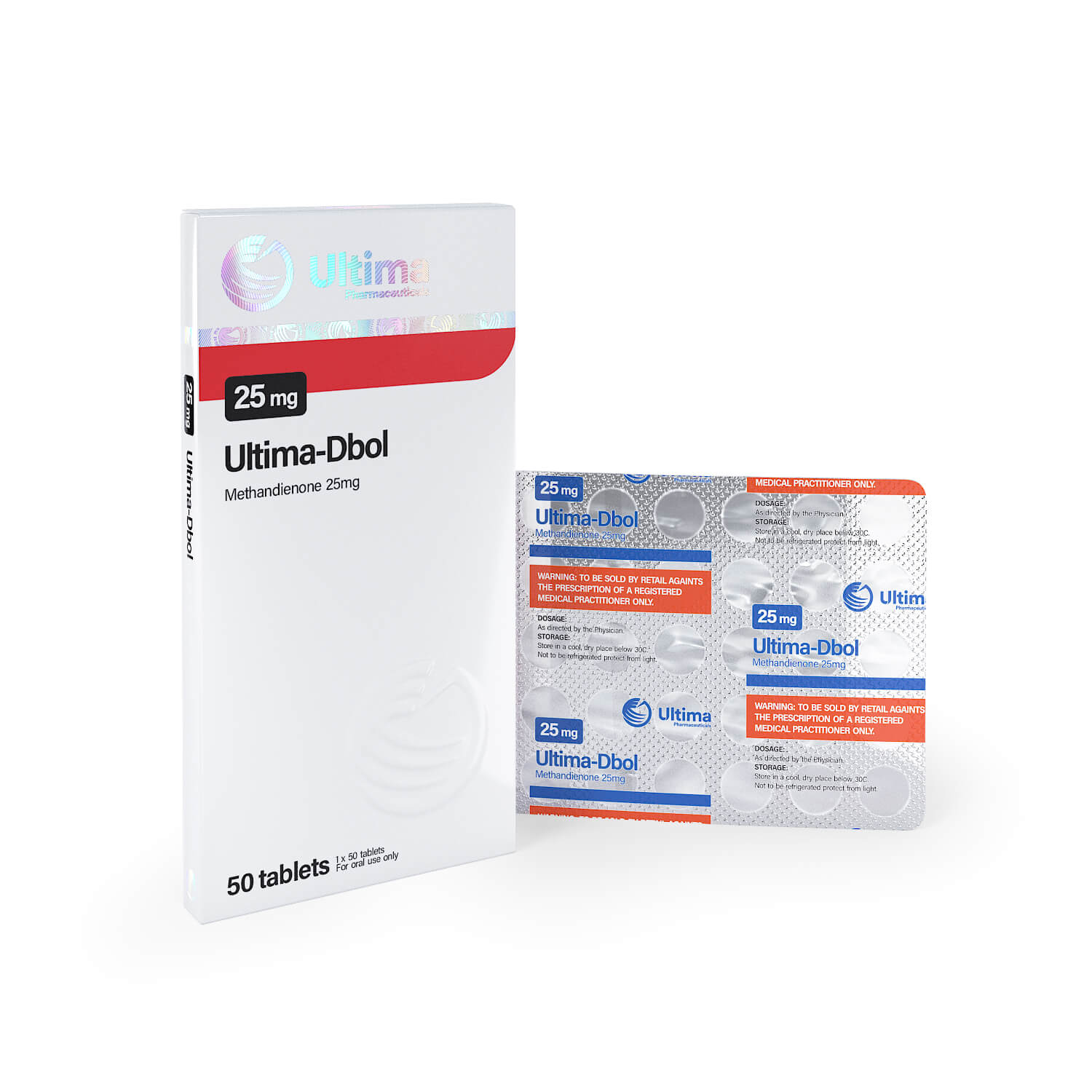 ultima dbol 25 50 pills x 25 mg