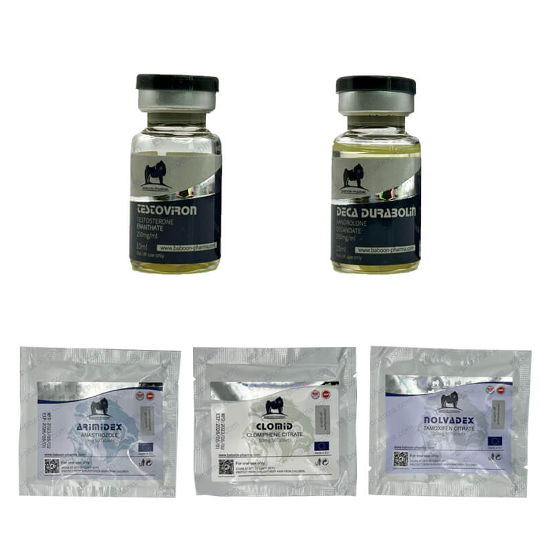 Baboon Pharma 8-Week Mass Gain Pack: INJECT Enanthate 250 DECA