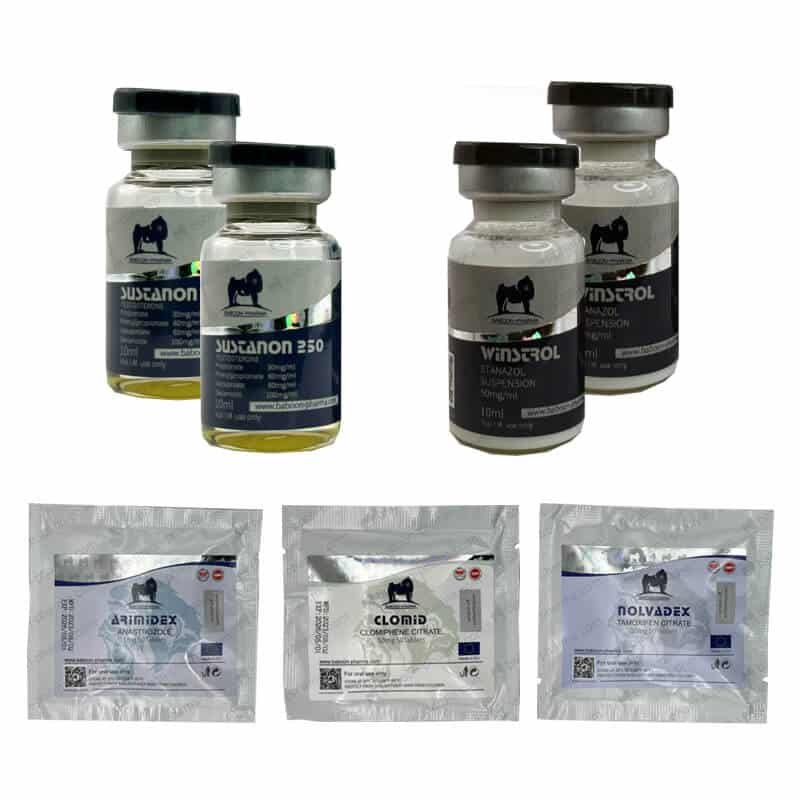 LEVEL II Lean Mass Gain Pack (INJECT) SUSTANON + WINSTROL + PROTECTION + PCT (8 weeks) Baboon Pharma