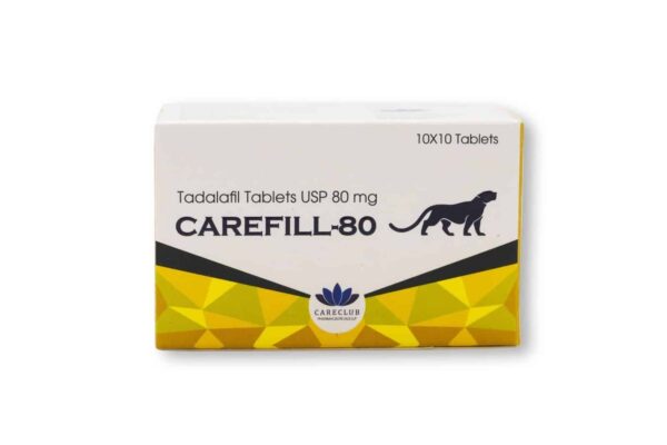 Carefill 80mg Tadalafil 100 tabs Pharmacy EU