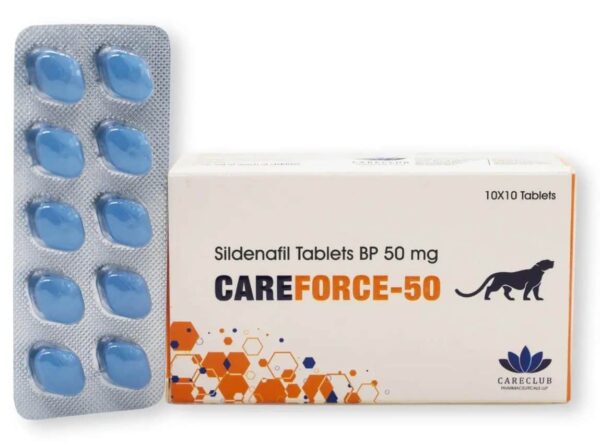 Careforce 50mg Sildenafil BP 100 tabs Pharmacy EU