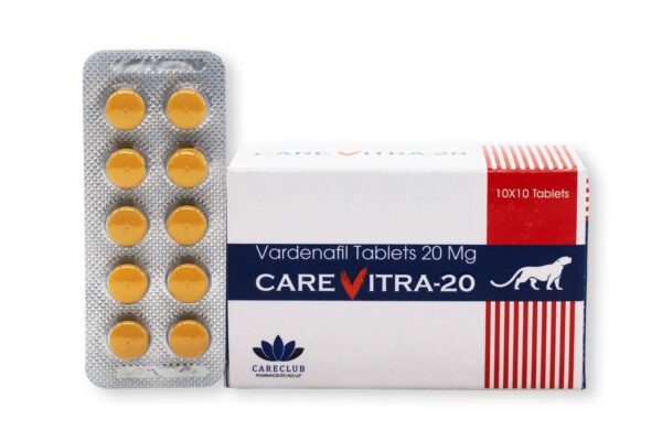 Carevitra 20mg Vardenafil 100 tabs Pharmacy EU