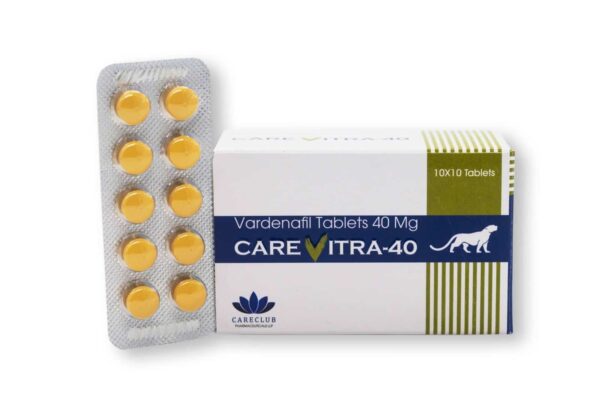 Carevitra 40mg Vardenafil 100 tabs Pharmacy EU