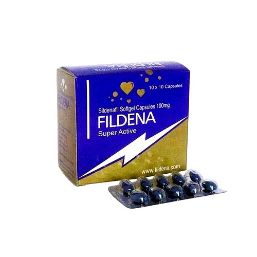 FILDENA Super Active Sildenafil Softgel Caps 100 tabs Pharmacy EU