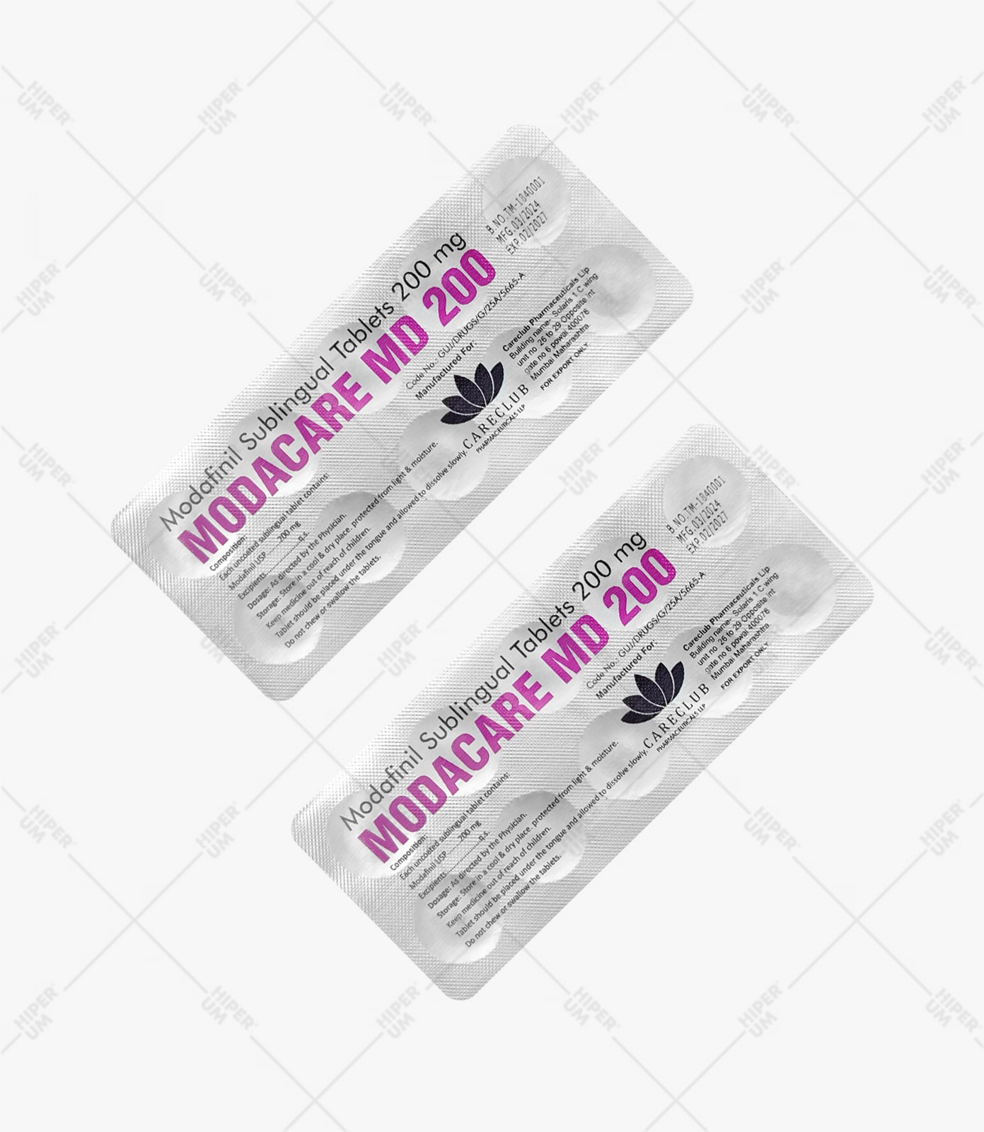 Modacare MD 200mg Modafinil Tab USP 100 tabs Pharmacy EU