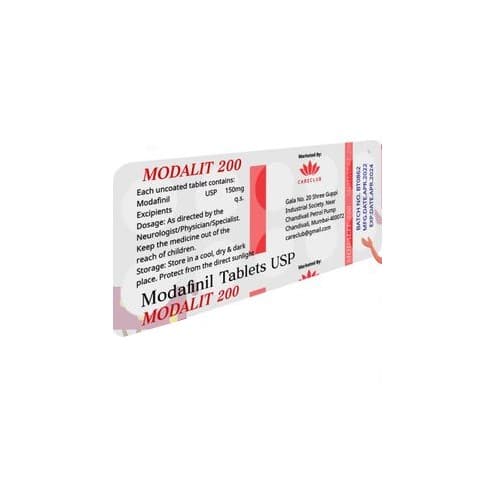 Modalit 200mg Modafinil Tab USP 100 tabs Pharmacy EU