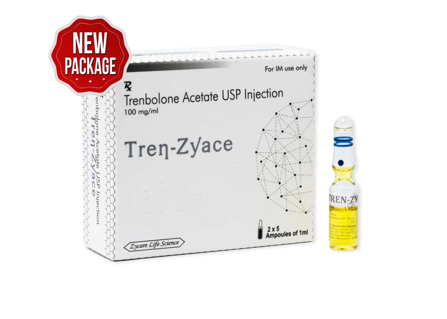 TREN ZYACE Trenbolone Acetate Inj. 100mg 1×10 1