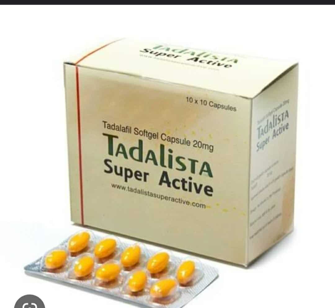 Tadalista Super Active Tadaladil Soft Gelatin caps 20 mg 100 tabs Pharmacy EU