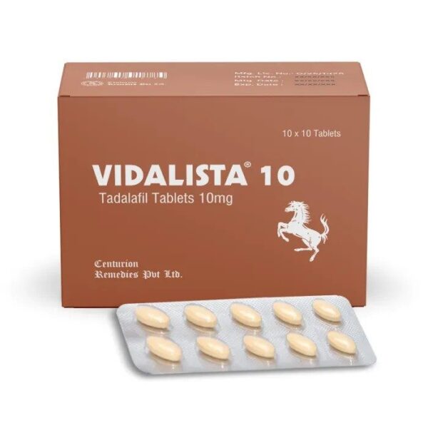 Vidalista 10mg Tadalafil Tab 100 tabs Pharmacy EU