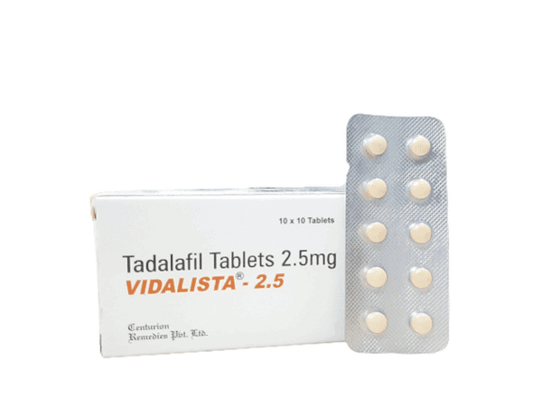 Vidalista 2.5mg Tadalafil Tab 100 tabs Pharmacy EU