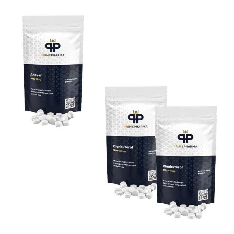 Advanced Weight Loss Pack for Women: Anavar Clenbuterol 8 Weeks Prime Pharma