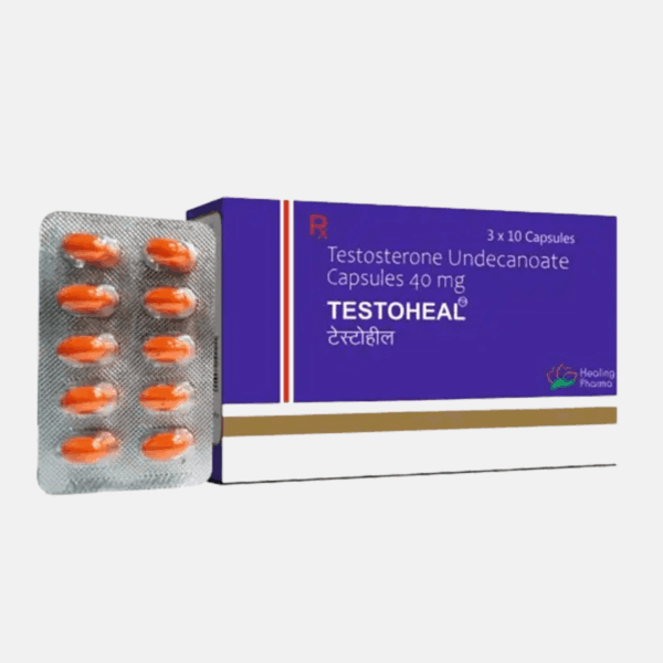 Testoheal 40 mg (Testosterone Undecanoate Capsules) Driada Medical