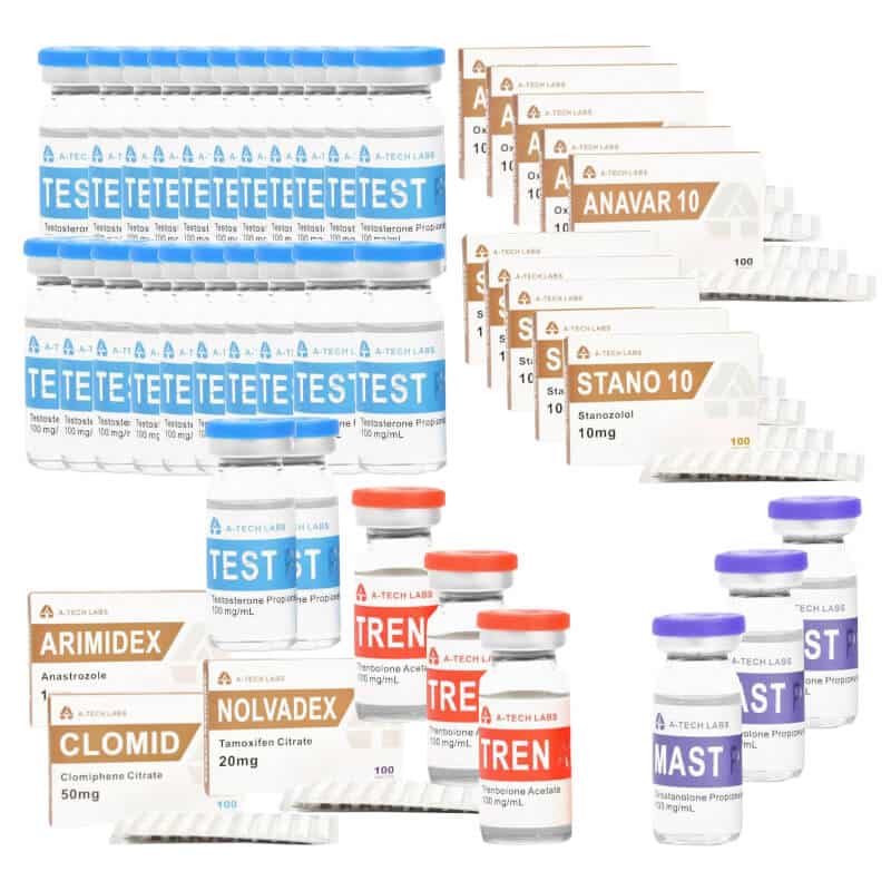 EXTREME LEAN MASS GAIN PACK Test P Tren A Mast P Anavar Winstrol Oral 16 weeks A TECH 1