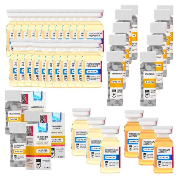 EXTREME LEAN MASS GAIN PACK Test P Tren A Mast P Anavar Winstrol Oral 16 weeks HILMA
