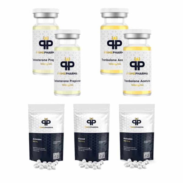 PRIME PHARMA 6-Week Lean Mass Gain Pack: Testosterone Propionate, Trenbergolone Acetate PCT