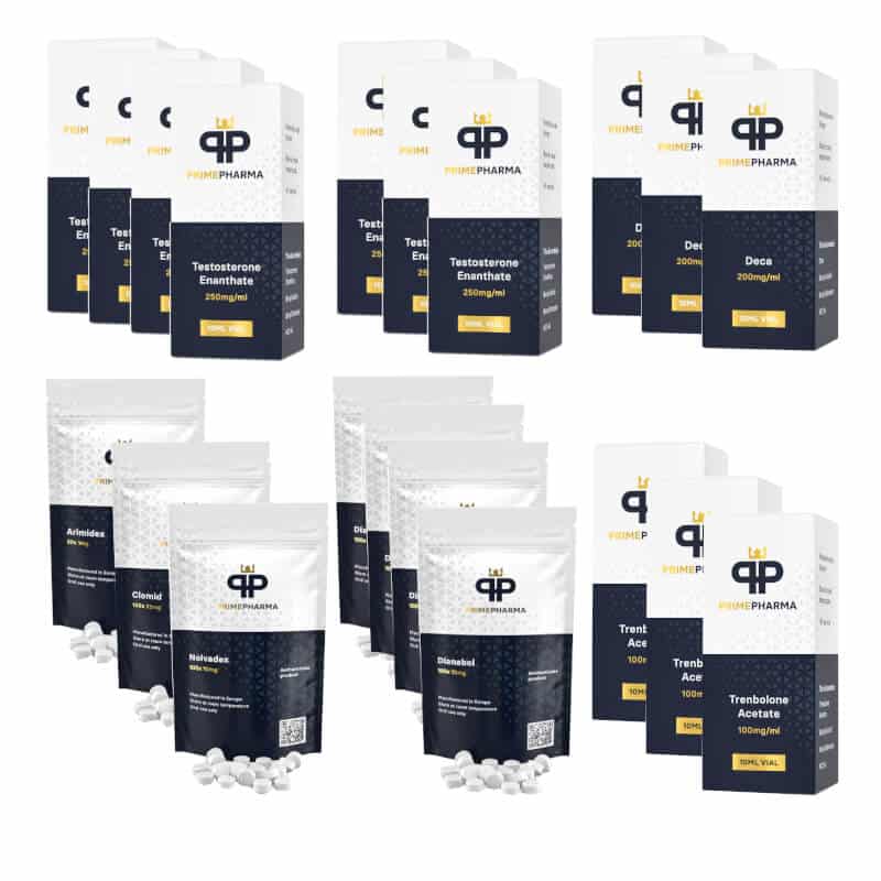 Extreme Mass Gain Pack TEST E DECA TREN A DIANABOL 16 weeks Prime Pharma