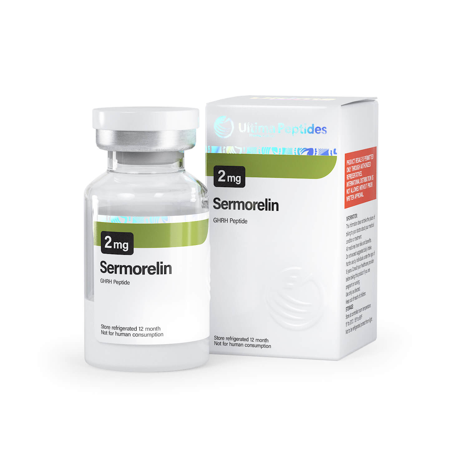 Ultima-Sermorelin 5mg - 1 vial x 5 mg - UltimaPeptides USA