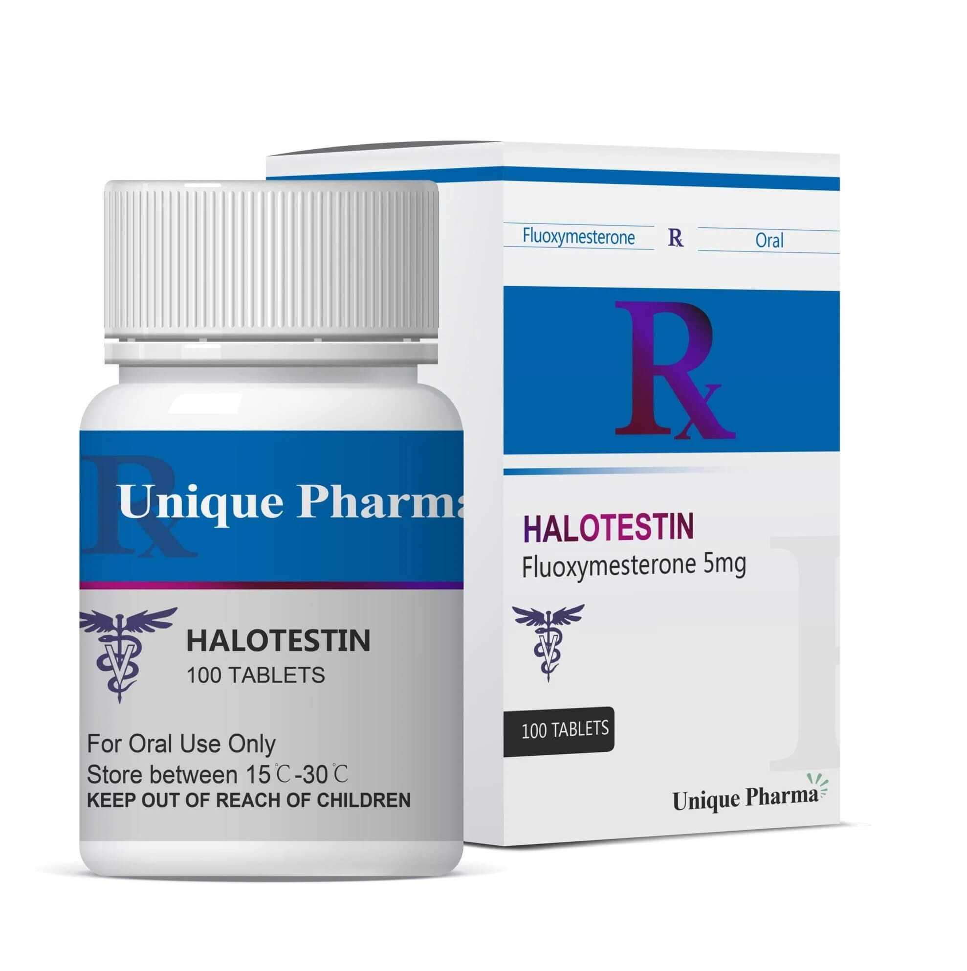 Halotestin 5 - Fluoxymesterone (5 mg/tab 100 tablets) - UNIQUE-PHARMA