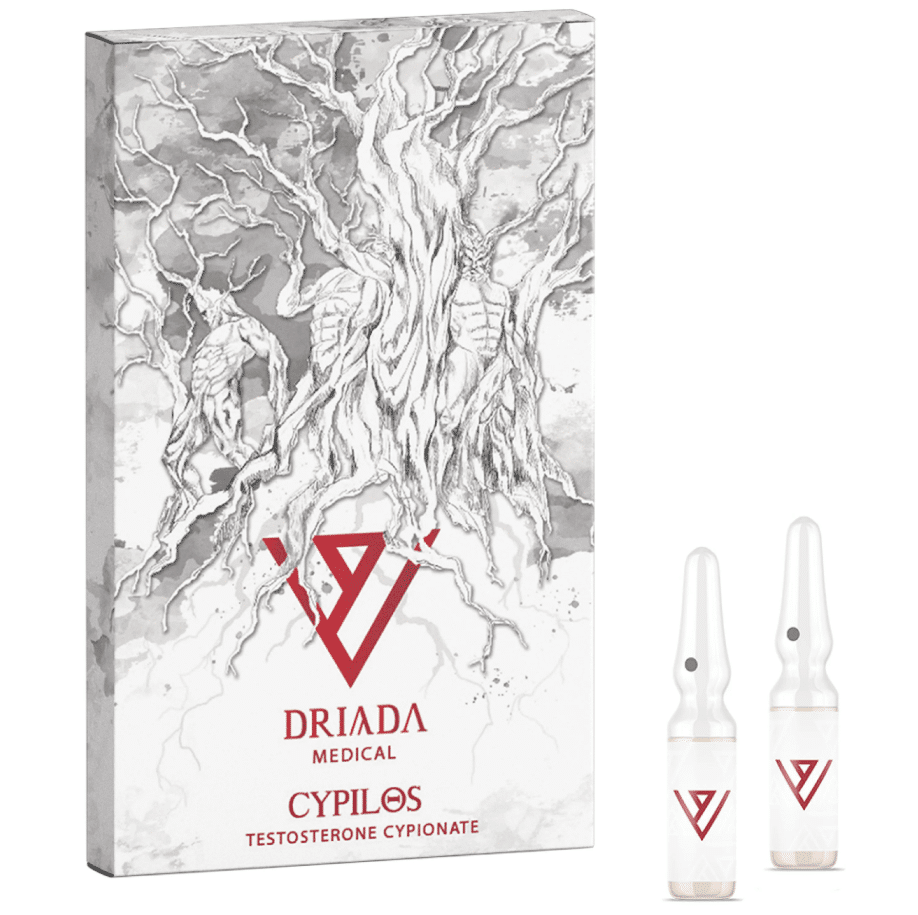 Cypilos - Testosterone Cypionate 200mg/ml - 10amps of 1ml - Driada Medical