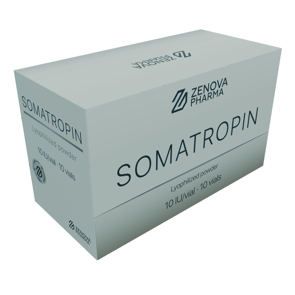 HGH 100 IU - 10 flacons x 10 IU - Zenova
